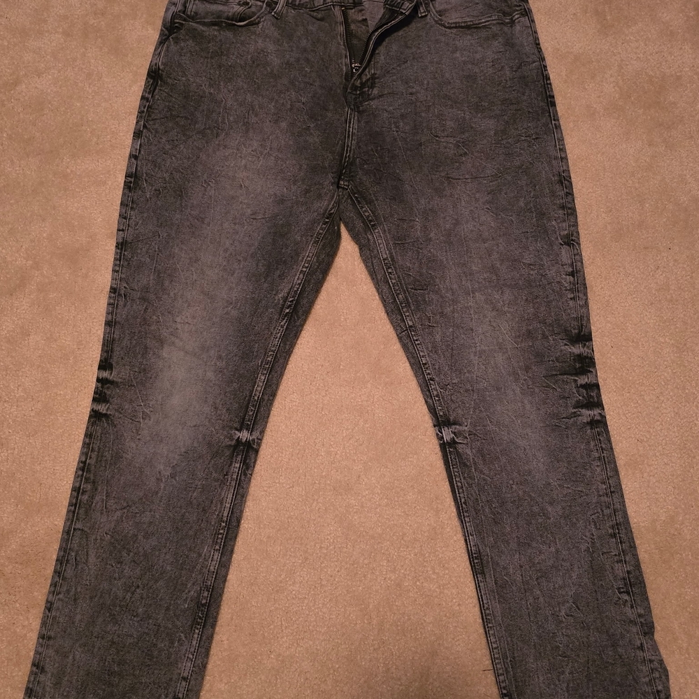 Men's Stonewash Black Jeans